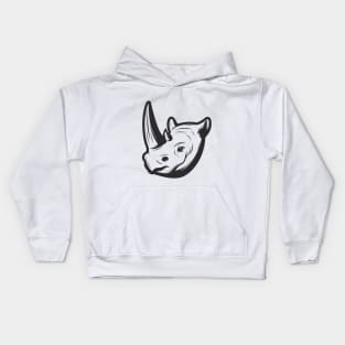 rhino artwork Kids Hoodie